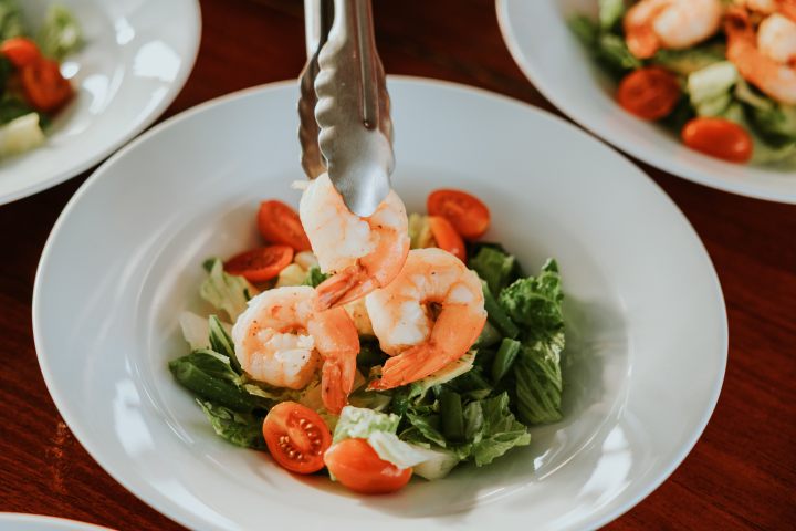 a plate of food on a table