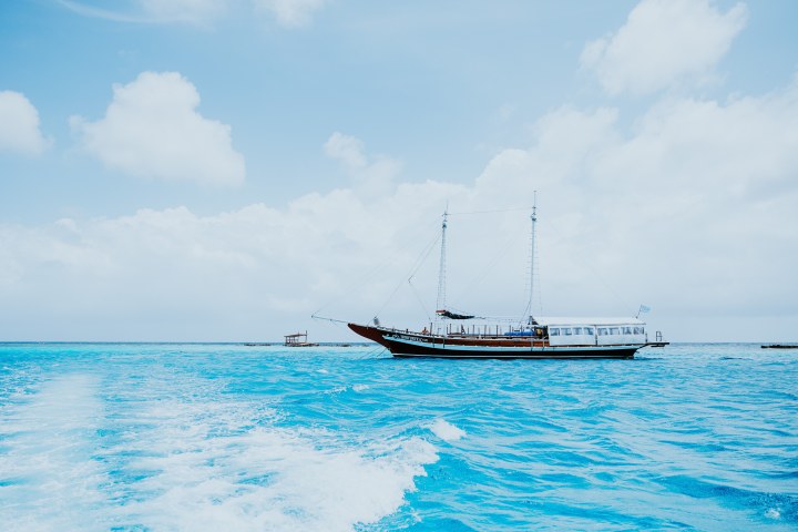 a boat on a body of water