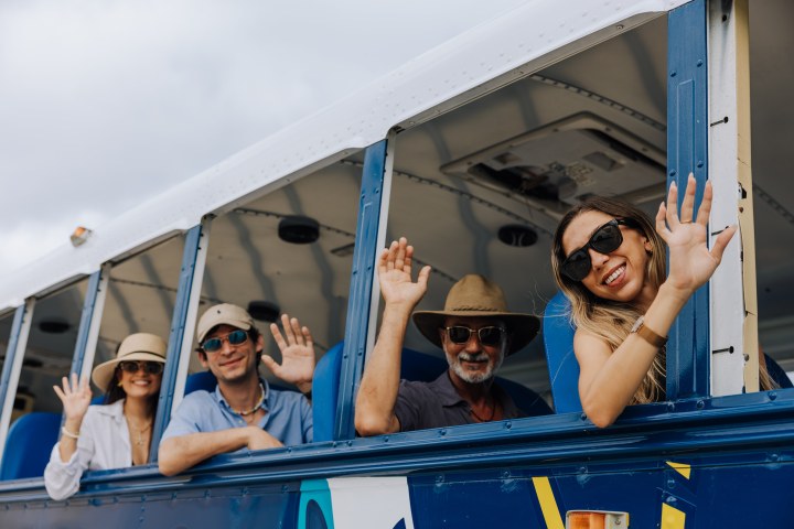 a group of people on a boat