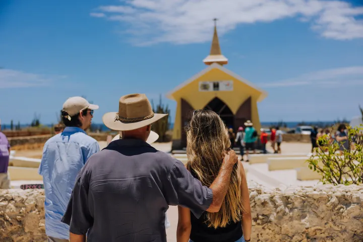 a person standing in front of a beach