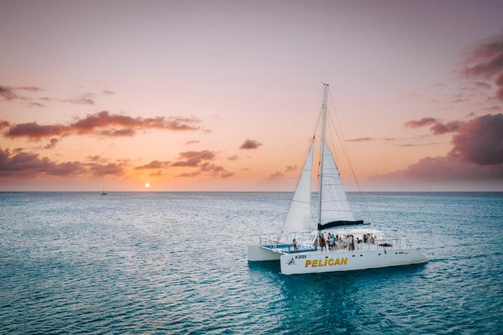 a boat in a large body of water