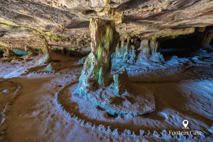 a close up of a waterfall